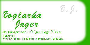 boglarka jager business card